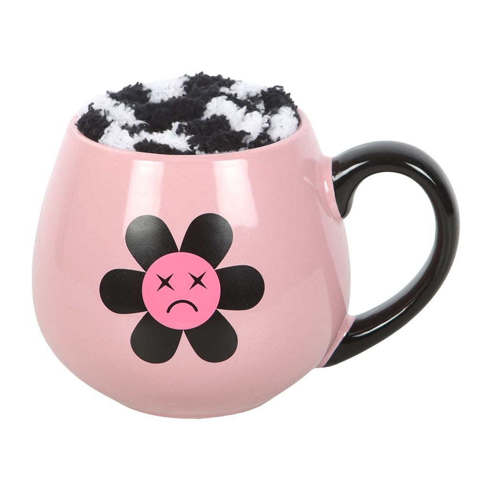 Something Different - Sad Flower Tasse & Socken Set - Mehrfarben